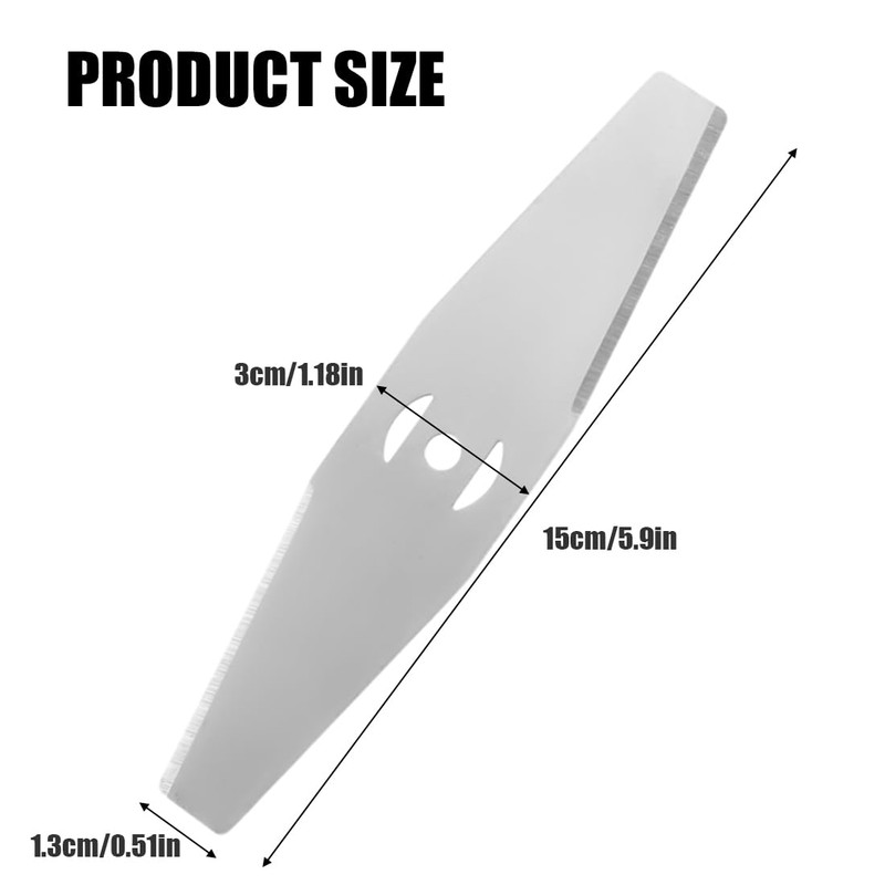 Pack of 5 Metal Grass Trimmer Blades Accessories Metal Blade