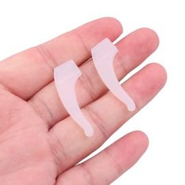 15 pairs of glasses ear grips, anti-slip, elastic comfort glasses holder, anti-slip glasses protection (black)