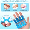 Toe stretchers and Toe separators for Relaxing Toes, Embossing of
