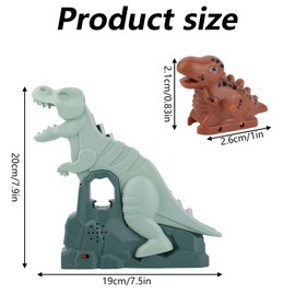 BTFO Dinosaur Climbing Slide Music Toy, Fun Electric Dinosaur Race Track Roller Coaster Set for Kids Ages 3+ Ideal for Boys & Girls