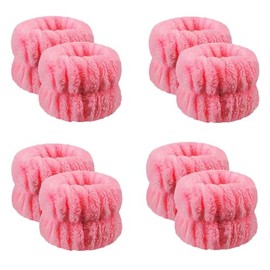 8Pcs Face Washing Wristbands, Anmieciu Soft Wrist Washband, Microfiber Wrist Spa Wristband, Absorbent Wrist Bands for Woman & Girls, Prevent Liquid from Spilling Down Your Arms.