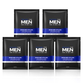 5PCS Men's Face Sheet Mask,Overnight Facial Sheet Mask,Moisturizing Face Masks for Men,Face Masks Skincare Set Suitable for All Skin Types