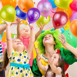 Pack of 200 Balloons, 25-28 cm Colourful Balloons, Natural Latex Colourful Balloons, Suitable for Birthdays, Weddings, Parties, Holiday Parties, Baby Showers