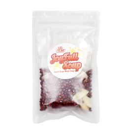 USTCM JoyFull Soup Red Bean and Lily Root Sweet Soup Mix 紅豆百合露 Sweet Soup Made Easy 12 Servings 125g