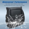 SecosAutoparts Driver Side Bottom Replacement Perforated Leather Seat Cover Black
