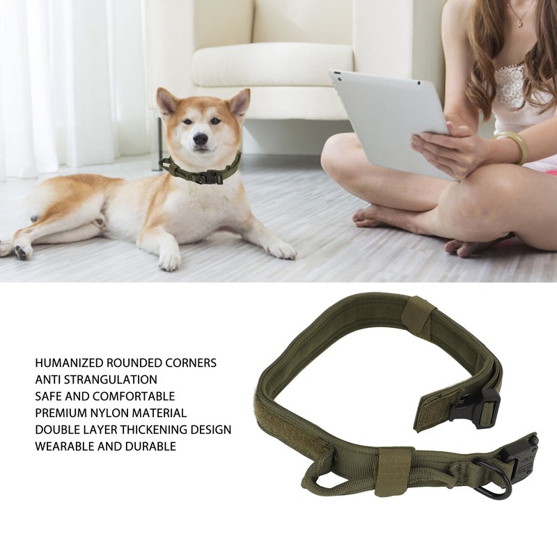 Dog Collar Adjustable Safe Thickened Nylon Pet Collar with Control