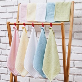 Soft touch Bamboo Yan kitchen hand towel 7-piece towel ring set, 7-piece Bamboo ring towel_plain (green) / 소프트터치 뱀부얀 주방 핸드타올 고리수건 7장세트, 밤부 고리수건 7장_무지(그린)