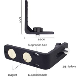 UxradG L-bracket L aser Level, L-shape Leveling Support Magnet Attract Level Bracket L aser Level Bo sch Adapter for All Type Of Level(size:1PC)