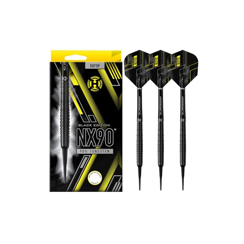Harrows NX90 Soft Tip 90% Tungsten Darts Set 18g and