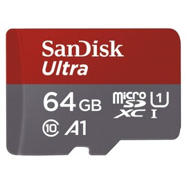 SanDisk Ultra 64GB microSDXC UHS-I Card with Adapter(SDSQUAR-064G-GN6MA), 3 Pack(64GB)