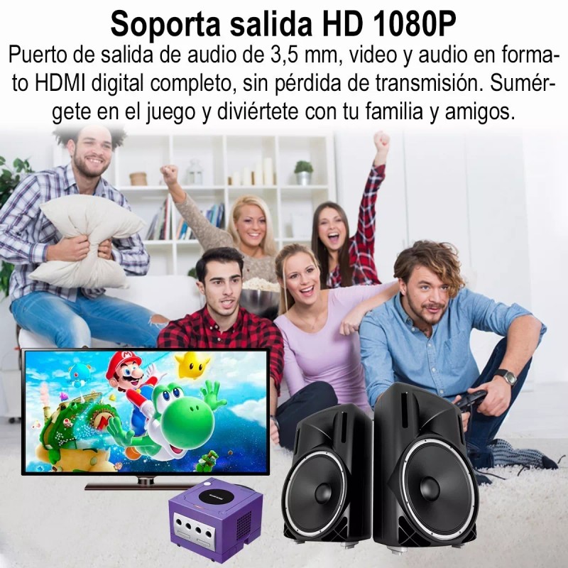 Gomia Adaptador De Vídeo Hdmi Para Ngc/n64/snes/sfc 1080p