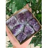 Raw Amethyst Cluster Druzy Collection Box: 6-8 oz Box Lot,