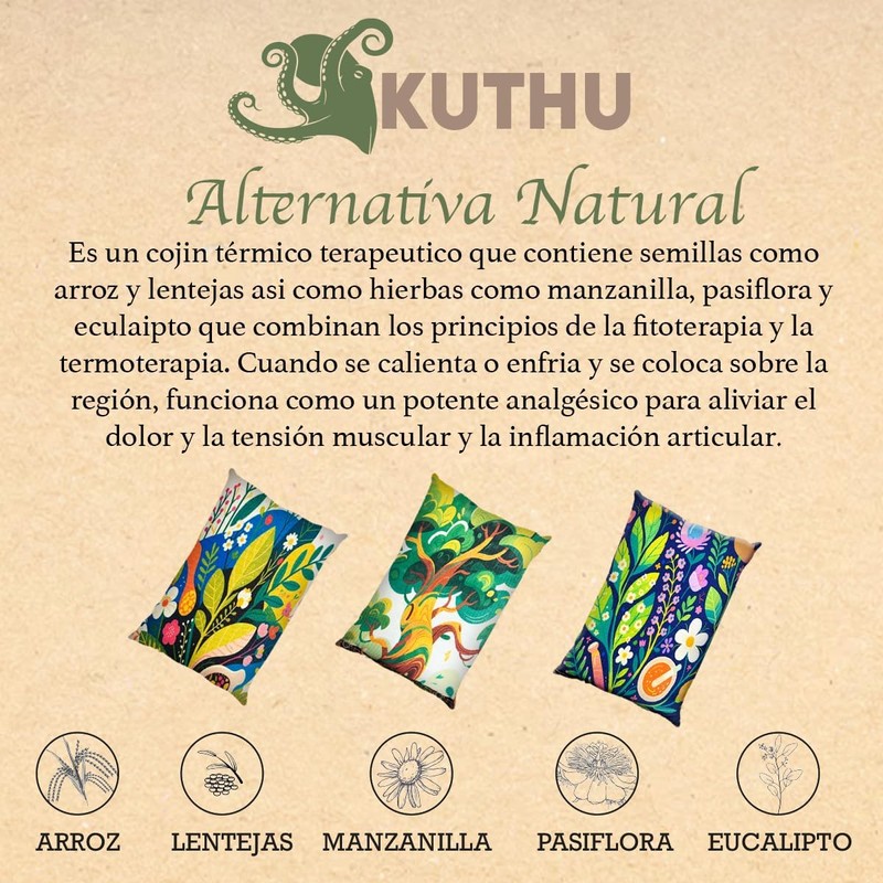 Cojin Termico De Semillas Kuthu (Diseños Varios) (Capibara)