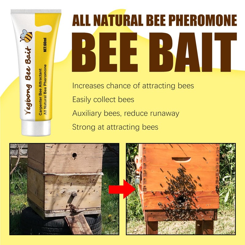 Bee Attractant,Honey Bee Attractant,Bee Lure Tool,Carpenter Bee Swarm Lure Bait,Bee
