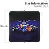 Billiards Coasters Square Leather Drinks Coaster Set with Holder for