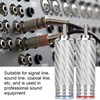 4Pcs RCA Sound Plug Chrome Plated Welding Phono RCA Male
