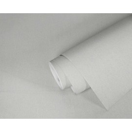 CONCORD WALLCOVERINGS ™ Sample for Display Purpose only Fabric Modern Plains Textured Wallpaper Featuring Plain, White Metallic, 7in x 10in; 354541