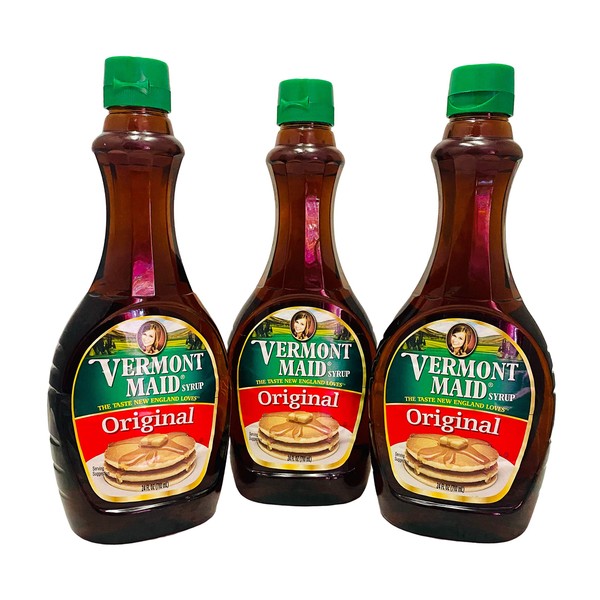 Vermont Maid Original Syrup Pack of 3, 24 Fl. Ounce each
