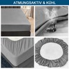 Waterproof Mattress Protector, Fitted Sheet, Breathable, Waterproof Mattress Cover, Moisture