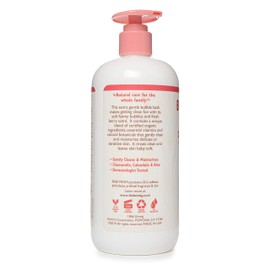 Little Twig Bubble Bath, Baby Bath Essential with Natural Plant Derived Formula, Vegan, Gluten-Free, Paraben-Free, Berry Pomegranate Scent, 17 fl. oz.