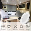 RVZONE RV Boat Recessed Ceiling Light 6 Pack 12V LED