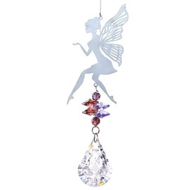 H&D Crystal Rainbow Suncatcher, Hanging Metal Pendant