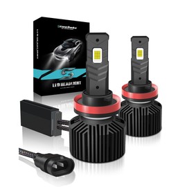 StoneBanks H11 H8 H9 Bombillas LED para Faros Delanteros, Kit de Conversión 900% Súper Brillante 32000LM,Blanco Frío 6500 K, Luz Baja y Alta, Focos Luces Antiniebla, 2 Unidades