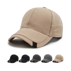 Joligiao Baseball Cap for Men Women Adjustable Cotton Plain Sports Sun Hat Vintage Trucker Caps Unisex Cotton Snapback Casual Baseball Cap(One Size,Beige)