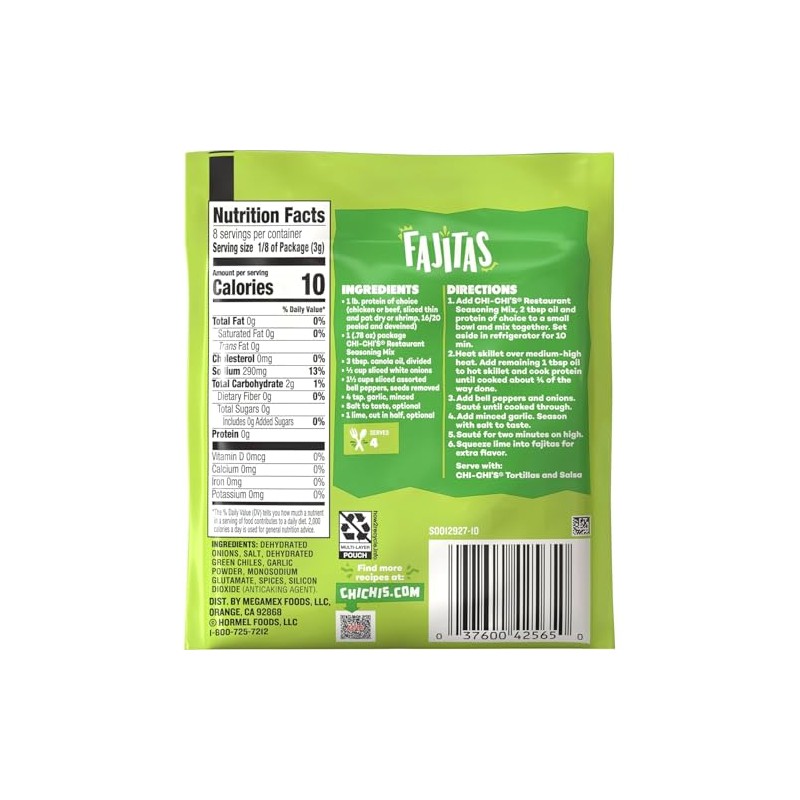3 Set of 4 Chi Chi's Fiesta Restaurante Seasoning Mix