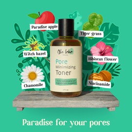 𝗪𝗜𝗡𝗡𝗘𝗥 𝟮𝟬𝟮𝟯* Pore Minimizer Toner, Face Toner for Oily & Aging Skin, Skin Tightening Pore Toner with Botanical Extracts & 2% Niacinamide, Exfoliating Skin Toner, Safe for Sensitive Skin