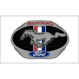 JC Ford Mustang White 3x5 Ft Banner Flag Car Racing Show Garage Workshop