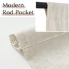 Jinchan Linen Valance for Windows - Adjustable Tie Up Valance
