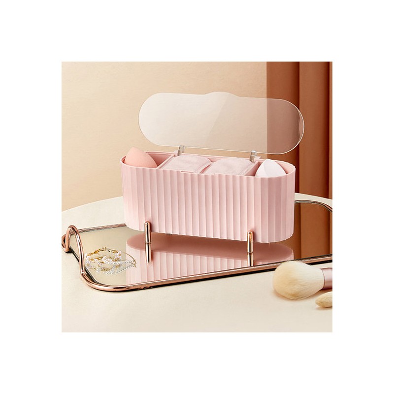 Monaco Olive Rapa Style Cotton Pad and Q-Tip Storage Container