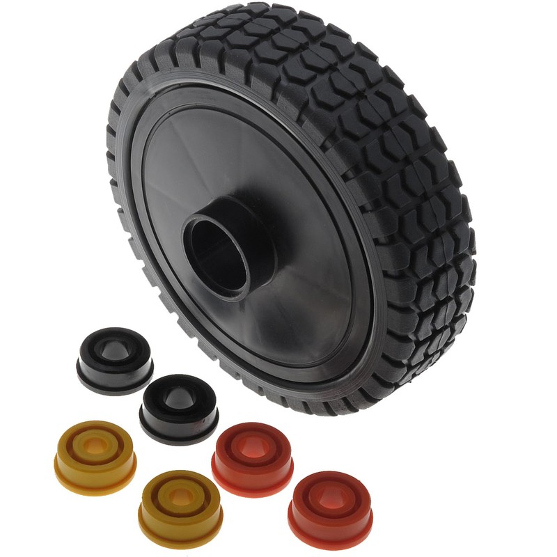 2 x Universal Lawnmower Wheels Diameter 150mm