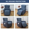 NILUOH Stretch Recliner Cover 4 Pieces Printed Lazy Boy Chair