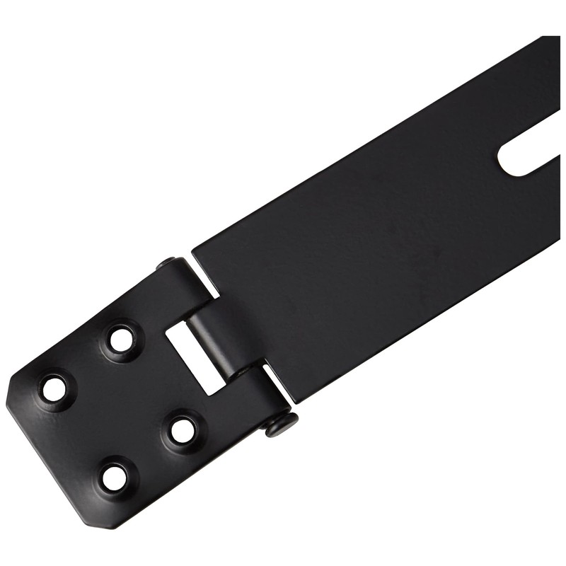 Merriway BH04257 115mm (4.1/2 inch) Black Safety Hasp and Staple,