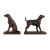 Creative Co-Op 2-Piece Resin Dog Bookends, Black