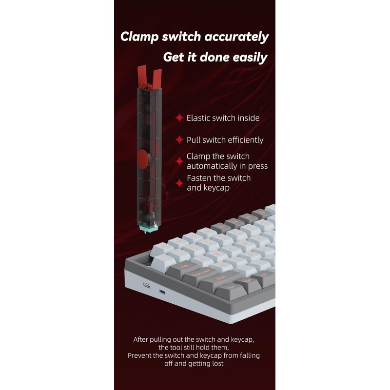 KPREPUBLIC GATERON Twins Tool Switch Puller Keycap Puller for Gaming