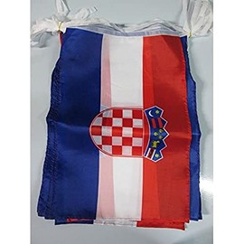 CROATIA 12 meters BUNTING FLAG 20 flags 18'' x 12'' - CROATIAN STRING flags 30 x 45 cm - AZ FLAG