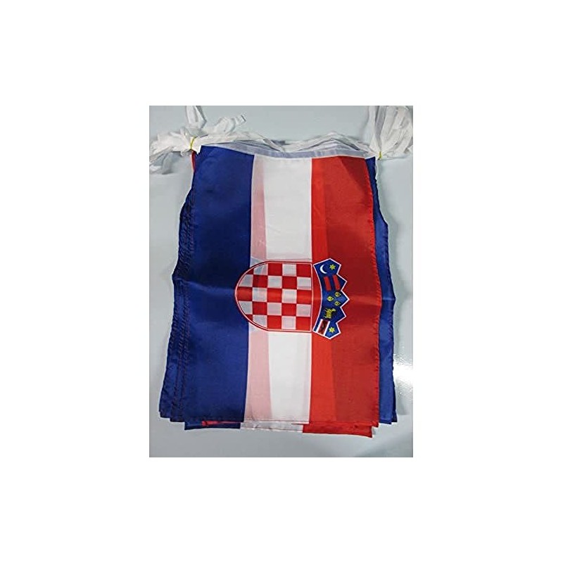 CROATIA 12 meters BUNTING FLAG 20 flags 18'' x 12''