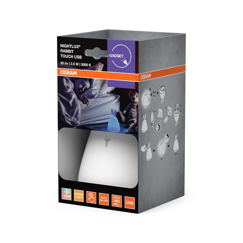 OSRAM NIGHTLUX TOUCH Luce notturna a forma di coniglio con