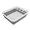 Collapsible Dish Drying Rack Space Saving Foldable Portable Dinnerware Drainer