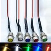 Vrabocry 10pcs 5mm LED Diode Light Diffused Frosted Round Lens