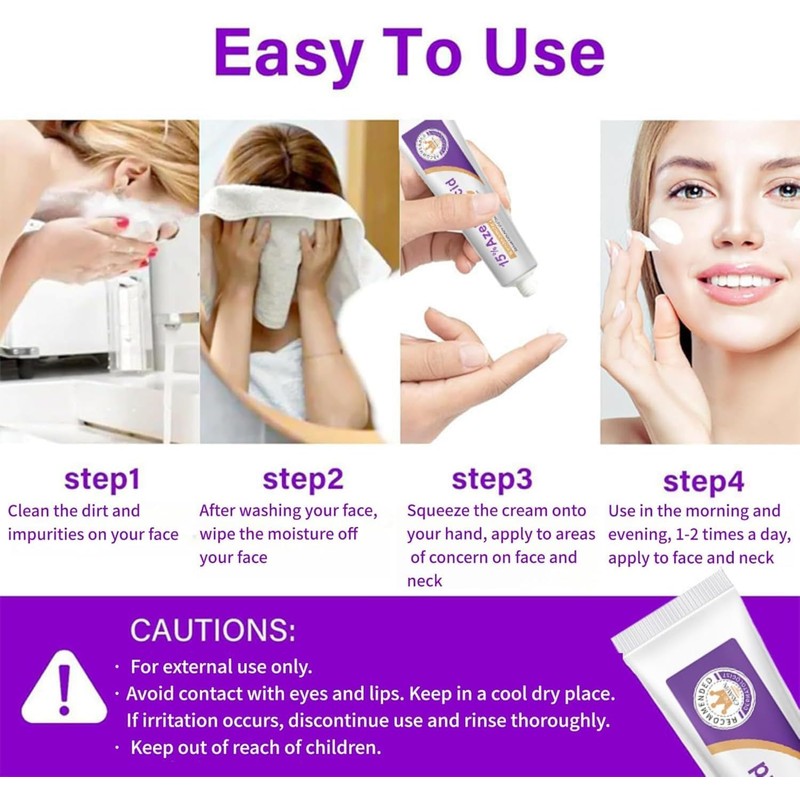 4 Piezas Crema Ácido Azelaico 15% Suero Facial,Sérum para el