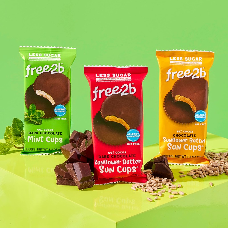 Free2b Sunflower Butter Sun Cups, Safe for School and Allergy