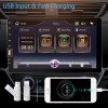 podofo Single Din Apple Carplay Car Stereo with Android Auto,