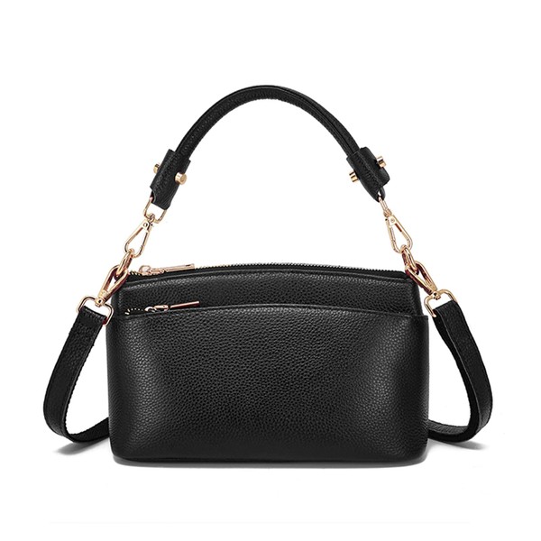 imeetu Women's Shoulder Bag, High Quality Genuine Leather, 3-Way Storage,