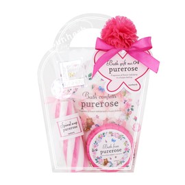 Sunherb Bath Gift No.04 Pure Rose (Soap, Bath Fiz, Bath Confetti Bag)