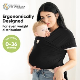 KeaBabies Baby Wrap Carrier and Diaper Bag Backpack - All in 1 Original Breathable Baby Sling, Lightweight,Hands Free Baby Carrier Sling - Waterproof Multi Function Baby Travel Bags, Baby Carrier Wrap