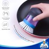 MR.SIGA Soap Dispensing Palm Brush Storage Set, Kitchen Brush with